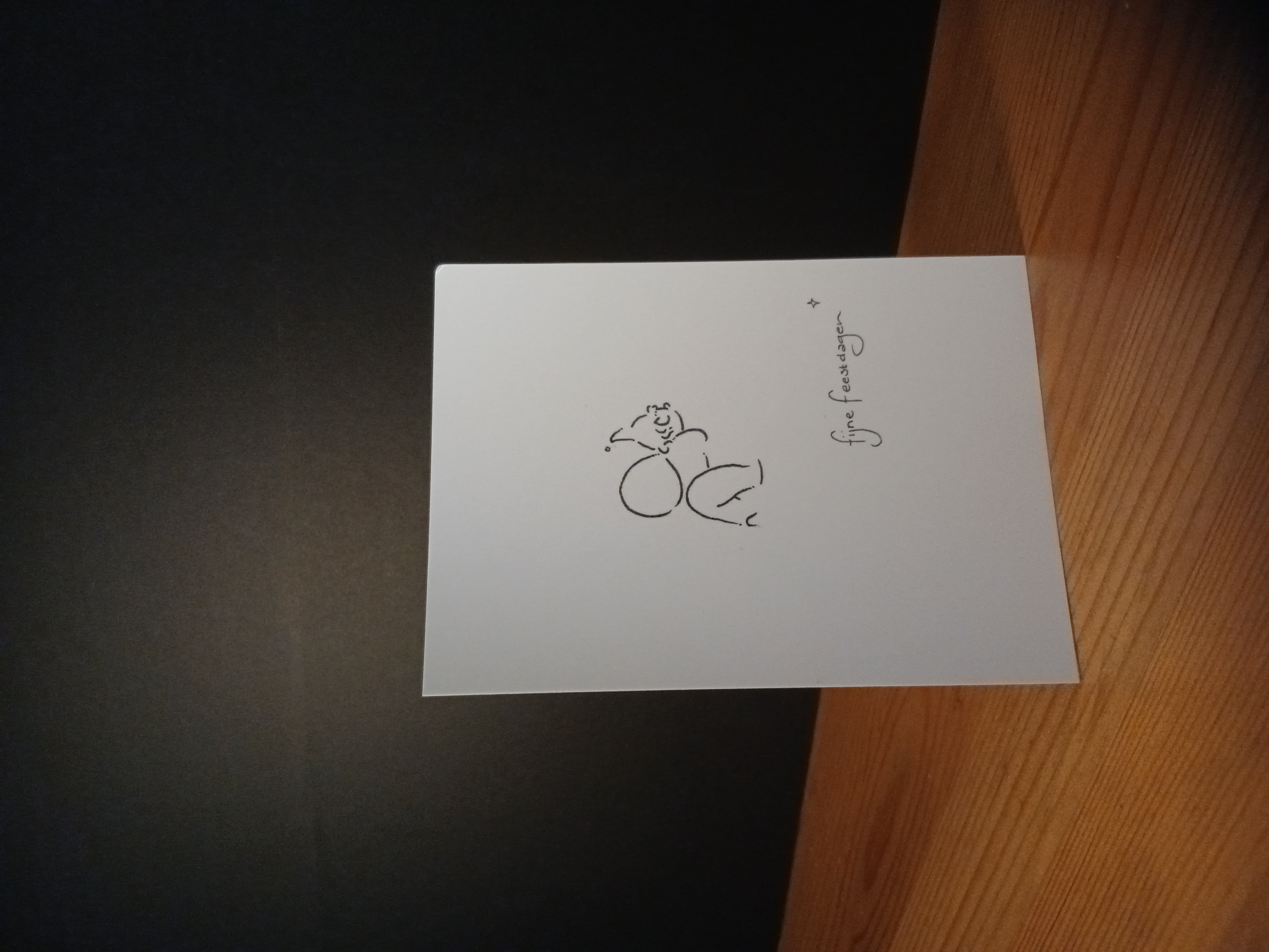 Wenskaart Onderweg voorkant